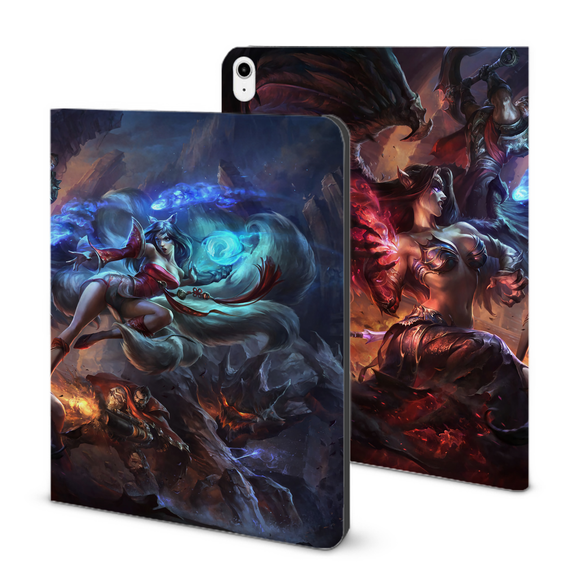 （画像用） リーグ・オブ・レジェンド League of Legends LOL IPadケース ペンホルダー付き ブックスタイルデザイン